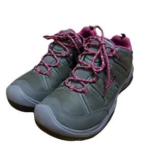 Keen Womens 11 Boots Hiking Circadia Purple Grey Waterproof Leather NO INSOLE